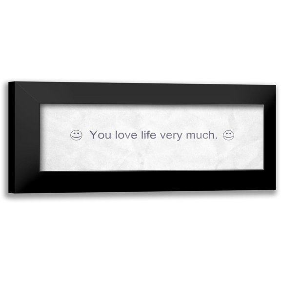 Grey, Jace 14x7 Black Modern Framed Museum Art Print Titled - Fortune