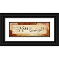 thumbnail image 1 of Grey, Jace 14x7 Black Ornate Wood Framed with Double Matting Museum Art Print Titled - Kiss, 1 of 4