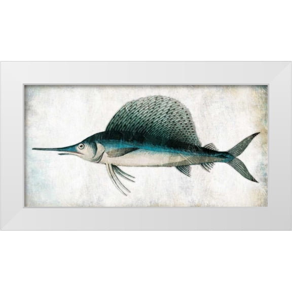Grey, Jace 14x9 White Modern Wood Framed Museum Art Print Titled - Swordfish