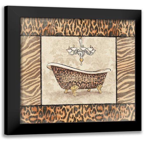 Grey, Jace 15x15 Black Modern Framed Museum Art Print Titled - Bath1