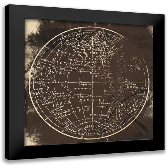 Grey, Jace 15x15 Black Modern Framed Museum Art Print Titled - Brown Matte World Side A