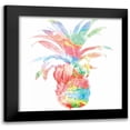 thumbnail image 1 of Grey, Jace 15x15 Black Modern Framed Museum Art Print Titled - Colorful Pineapple Clean, 1 of 5