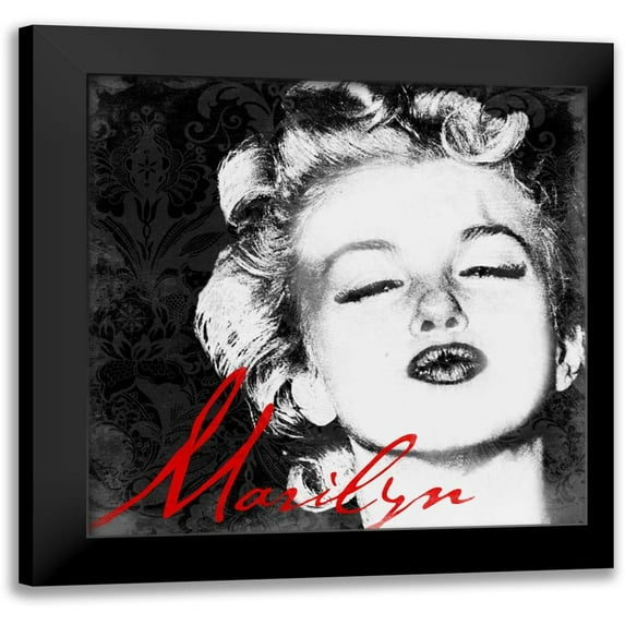 Grey, Jace 15x15 Black Modern Framed Museum Art Print Titled - Marilyn