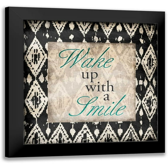 Grey, Jace 15x15 Black Modern Framed Museum Art Print Titled - Smile