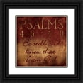 thumbnail image 1 of Grey, Jace 15x15 Black Ornate Wood Framed with Double Matting Museum Art Print Titled - Be Still, 1 of 4