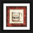 thumbnail image 1 of Grey, Jace 15x15 Black Ornate Wood Framed with Double Matting Museum Art Print Titled - Hot Coffee, 1 of 4