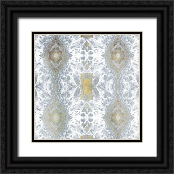 Grey, Jace 15x15 Black Ornate Wood Framed with Double Matting Museum Art Print Titled - Kscope Grey Gold