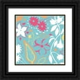 thumbnail image 1 of Grey, Jace 15x15 Black Ornate Wood Framed with Double Matting Museum Art Print Titled - Sum Flowers, 1 of 4