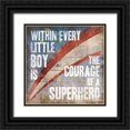 thumbnail image 1 of Grey, Jace 15x15 Black Ornate Wood Framed with Double Matting Museum Art Print Titled - Superhero, 1 of 4