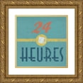 thumbnail image 1 of Grey, Jace 15x15 Gold Ornate Wood Framed with Double Matting Museum Art Print Titled - Coffee French, 1 of 4