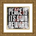 thumbnail image 1 of Grey, Jace 15x15 Gold Ornate Wood Framed with Double Matting Museum Art Print Titled - Peace 1, 1 of 4