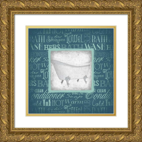 Grey, Jace 15x15 Gold Ornate Wood Framed with Double Matting Museum Art Print Titled - TUB