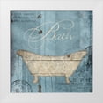 thumbnail image 1 of Grey, Jace 15x15 White Modern Wood Framed Museum Art Print Titled - Bath Grey Blues, 1 of 4
