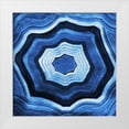 thumbnail image 1 of Grey, Jace 15x15 White Modern Wood Framed Museum Art Print Titled - Blue Agate rings, 1 of 4