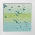 thumbnail image 1 of Grey, Jace 15x15 White Modern Wood Framed Museum Art Print Titled - Coastal Birds Of Flight, 1 of 4