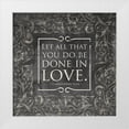 thumbnail image 1 of Grey, Jace 15x15 White Modern Wood Framed Museum Art Print Titled - Done In Love Neutral, 1 of 4