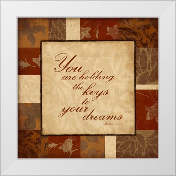 Grey, Jace 15x15 White Modern Wood Framed Museum Art Print Titled - Keys