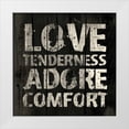 thumbnail image 1 of Grey, Jace 15x15 White Modern Wood Framed Museum Art Print Titled - Love, 1 of 4