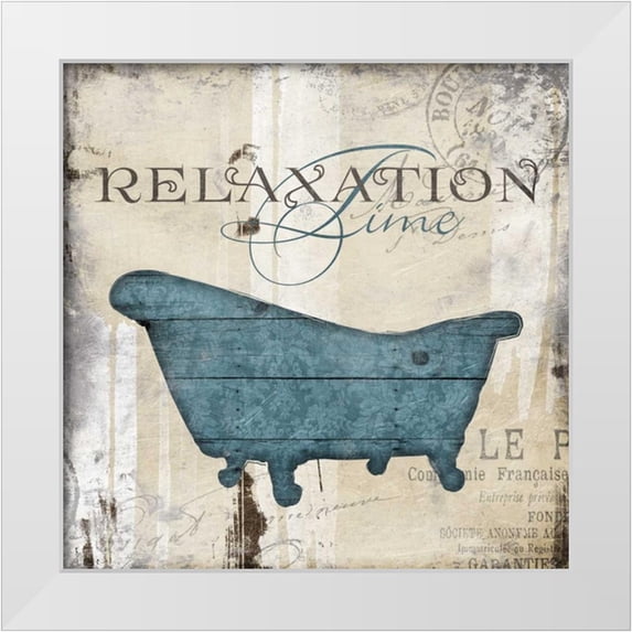 Grey, Jace 15x15 White Modern Wood Framed Museum Art Print Titled - Relaxation Time