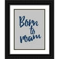 thumbnail image 1 of Grey, Jace 15x18 Black Ornate Wood Framed with Double Matting Museum Art Print Titled - Born To Roam, 1 of 4
