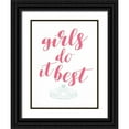 thumbnail image 1 of Grey, Jace 15x18 Black Ornate Wood Framed with Double Matting Museum Art Print Titled - Girls Do It, 1 of 4
