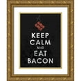 thumbnail image 1 of Grey, Jace 15x18 Gold Ornate Wood Framed with Double Matting Museum Art Print Titled - Bacon2, 1 of 4