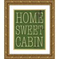 thumbnail image 1 of Grey, Jace 15x18 Gold Ornate Wood Framed with Double Matting Museum Art Print Titled - Cabin, 1 of 4