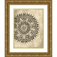 thumbnail image 1 of Grey, Jace 15x18 Gold Ornate Wood Framed with Double Matting Museum Art Print Titled - Coastal Patterns Dark Mate, 1 of 4