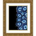 thumbnail image 1 of Grey, Jace 15x18 Gold Ornate Wood Framed with Double Matting Museum Art Print Titled - Half Of Blue Agates, 1 of 4