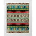 thumbnail image 1 of Grey, Jace 15x18 White Modern Wood Framed Museum Art Print Titled - Aztec Pattern 2, 1 of 4