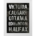 thumbnail image 1 of Grey, Jace 15x18 White Modern Wood Framed Museum Art Print Titled - Canada Grunge Type Mate, 1 of 4