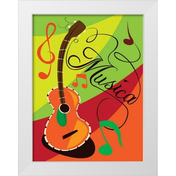 Grey, Jace 15x18 White Modern Wood Framed Museum Art Print Titled - Musica