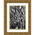 thumbnail image 1 of Grey, Jace 17x24 Gold Ornate Wood Framed with Double Matting Museum Art Print Titled - Central Park Forest, 1 of 4