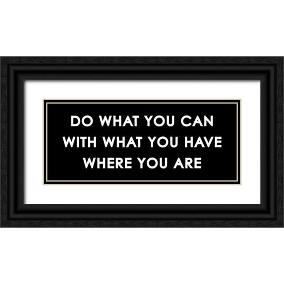 Grey, Jace 18x10 Black Ornate Wood Framed with Double Matting Museum Art Print Titled - Where You Are