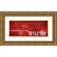 thumbnail image 1 of Grey, Jace 18x10 Gold Ornate Wood Framed with Double Matting Museum Art Print Titled - Type Red, 1 of 4