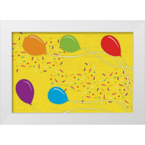 Grey, Jace 18x13 White Modern Wood Framed Museum Art Print Titled - Party