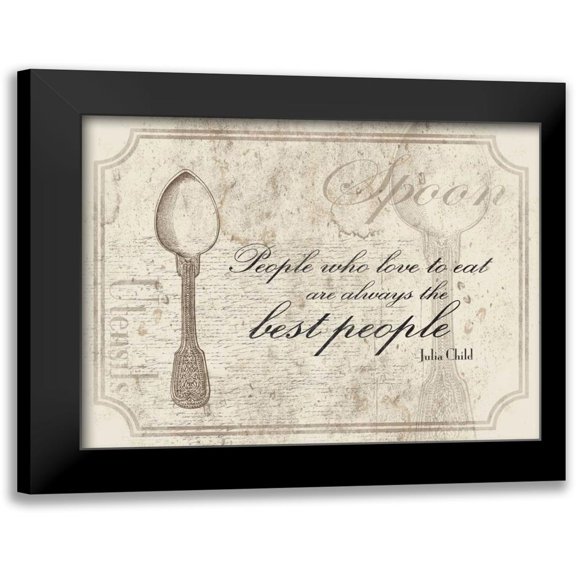 Grey, Jace 18x15 Black Modern Framed Museum Art Print Titled - Spoon Quote