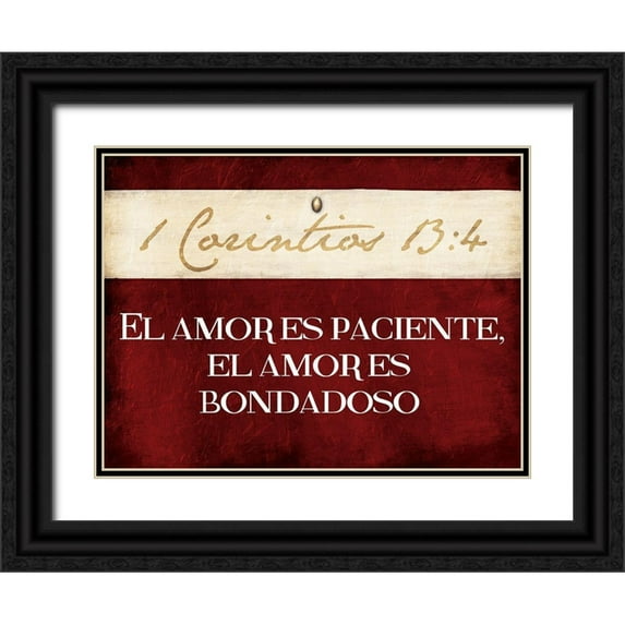 Grey, Jace 18x15 Black Ornate Wood Framed with Double Matting Museum Art Print Titled - Corintios El Amor