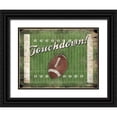 thumbnail image 1 of Grey, Jace 18x15 Black Ornate Wood Framed with Double Matting Museum Art Print Titled - Football, 1 of 4
