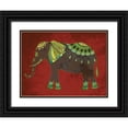 thumbnail image 1 of Grey, Jace 18x15 Black Ornate Wood Framed with Double Matting Museum Art Print Titled - Indian Elephant 2, 1 of 4