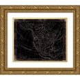 thumbnail image 1 of Grey, Jace 18x15 Gold Ornate Wood Framed with Double Matting Museum Art Print Titled - Western Map, 1 of 4