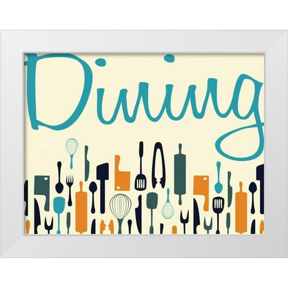 Grey, Jace 18x15 White Modern Wood Framed Museum Art Print Titled - Kitchen Dinning D