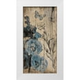 thumbnail image 1 of Grey, Jace 18x32 White Modern Wood Framed Museum Art Print Titled - Wood Floral Blue, 1 of 4