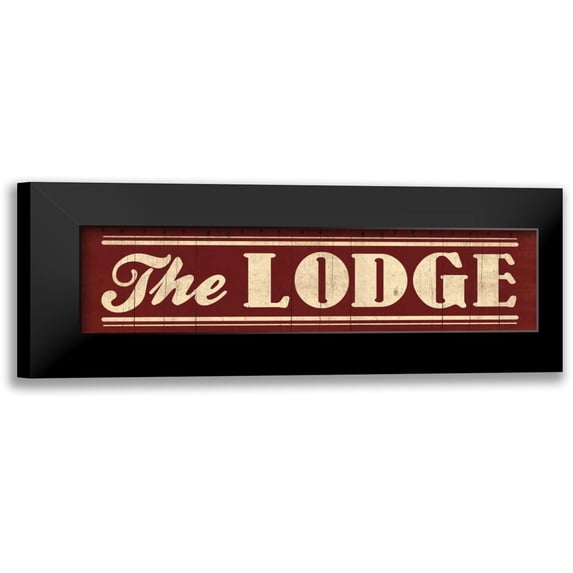 Grey, Jace 18x8 Black Modern Framed Museum Art Print Titled - The Lodge
