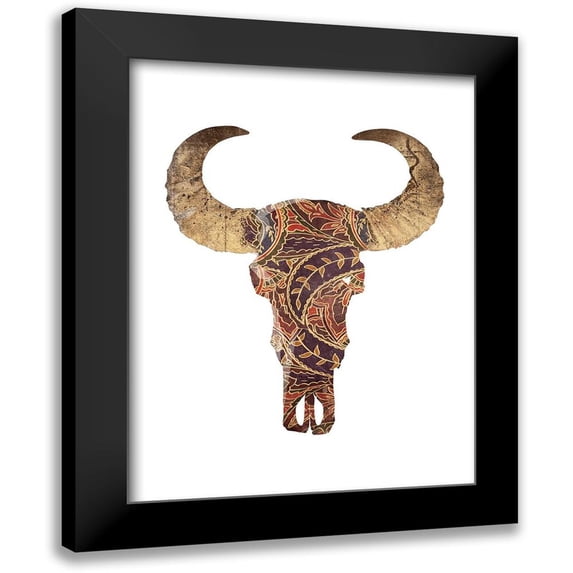 Grey, Jace 19x24 Black Modern Framed Museum Art Print Titled - Colorful Skull