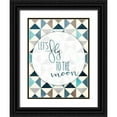 thumbnail image 1 of Grey, Jace 19x24 Black Ornate Wood Framed with Double Matting Museum Art Print Titled - Fly To The Moon, 1 of 4