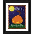 thumbnail image 1 of Grey, Jace 19x24 Black Ornate Wood Framed with Double Matting Museum Art Print Titled - Spooktacular Pumpkin II, 1 of 4