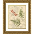 thumbnail image 1 of Grey, Jace 19x24 Gold Ornate Wood Framed with Double Matting Museum Art Print Titled - Ferns, 1 of 4