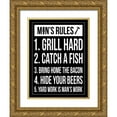thumbnail image 1 of Grey, Jace 19x24 Gold Ornate Wood Framed with Double Matting Museum Art Print Titled - Mans rules ver2, 1 of 4