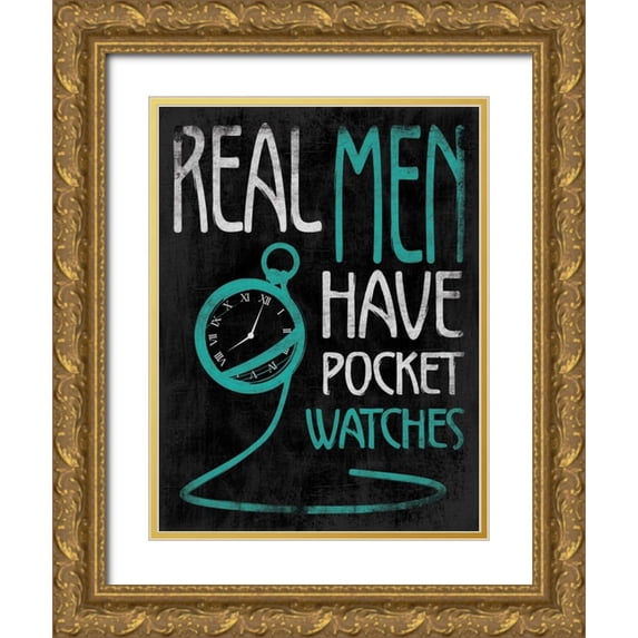 Grey, Jace 19x24 Gold Ornate Wood Framed with Double Matting Museum Art Print Titled - Real Men
